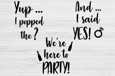 Bachelorette Svg Bundle Dxf Png Cut Files, Bridesmaid Svg, Bridal Party Svg Files For Cricut, Wedding Party Svg Silhouette Digital Designs SVG TiffsCraftyCreations 