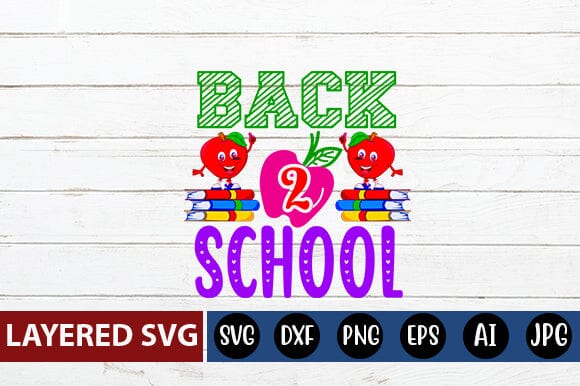 Back 2 School Svg cut file SVG Blessedprint 