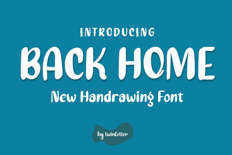 Back Home Font twinletter 