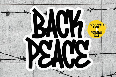 Back Peace Font Forberas 