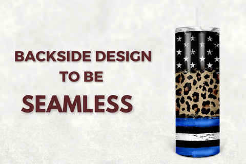 Back The Blue American Flag Thin Blue Line 20 oz Skinny Tumbler, Police Wife Tumbler, USA Police Officer Tumbler PNG Didital Download Sublimation TumblersByPhill 