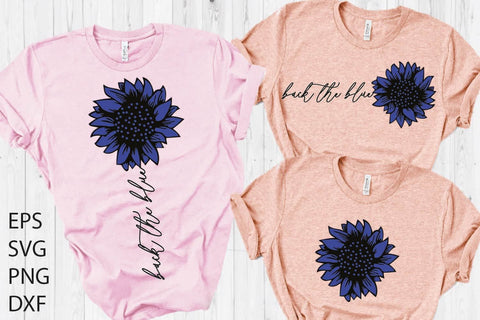back the blue sunflower shirt svg SVG Paper Switch 