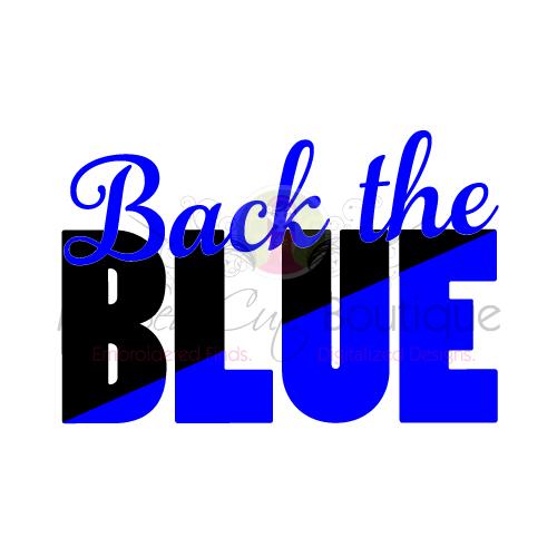 Back the Blue SVG Files, Police SVG, Thin Blue Line Svg, SVG, Police Officer Svg, Police Wife Svg, Law Enforcement Svg, Blue Line Svg SVG My Sew Cute Boutique 