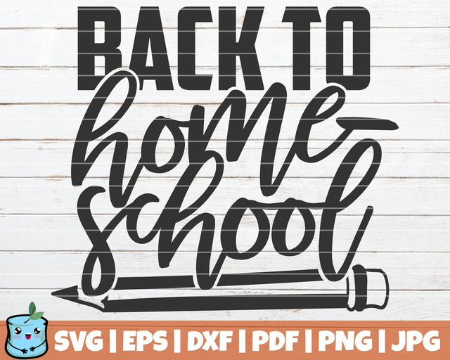 Back To Homeschool SVG MintyMarshmallows 