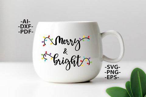 Back to listings Merry and bright svg | Family Christmas svg | Christmas lights svg | Dxf Cricut | Cricut silhouette ,svg cutting file SVG 1uniqueminute 