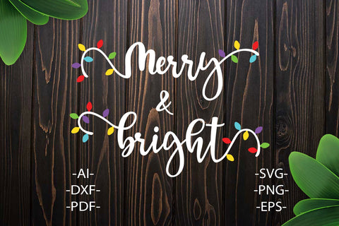 Back to listings Merry and bright svg | Family Christmas svg | Christmas lights svg | Dxf Cricut | Cricut silhouette ,svg cutting file SVG 1uniqueminute 