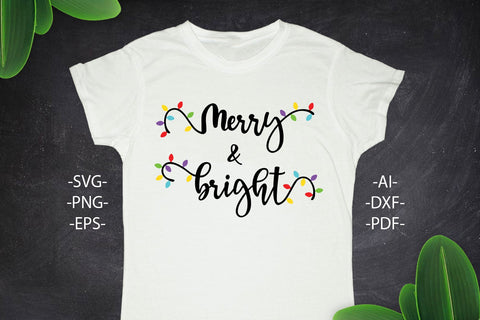 Back to listings Merry and bright svg | Family Christmas svg | Christmas lights svg | Dxf Cricut | Cricut silhouette ,svg cutting file SVG 1uniqueminute 