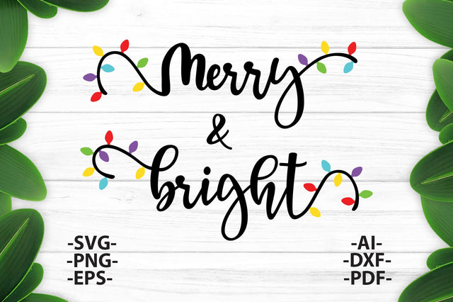 Back to listings Merry and bright svg | Family Christmas svg | Christmas lights svg | Dxf Cricut | Cricut silhouette ,svg cutting file SVG 1uniqueminute 