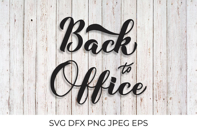 Back to Office calligraphy hand lettering SVG LaBelezoka 