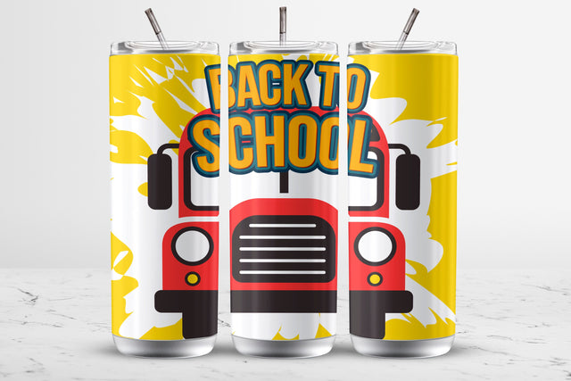 Back to School 20 Oz Tumbler Wrap Sublimation Design Sublimation MockupSvgVenue 