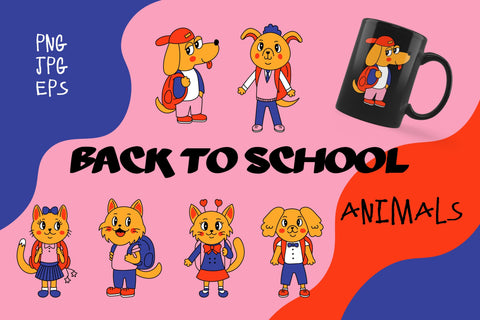 Back To School Animals Sublimation Rin Green 