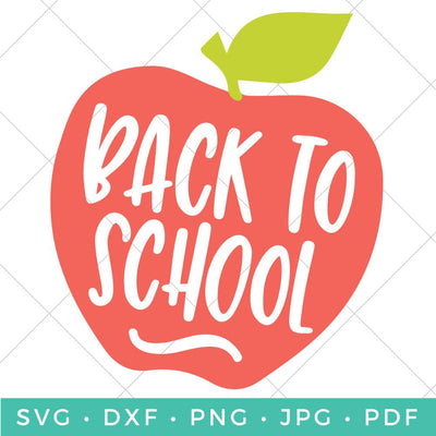 Back to School Apple SVG Hey Let's Make Stuff 