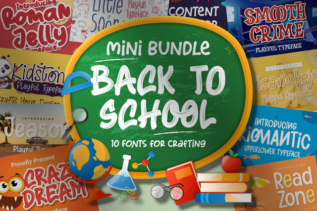 Back to School Bundle Font Dumadistyle 