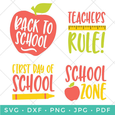 Back to School Bundle SVG Hey Let's Make Stuff 