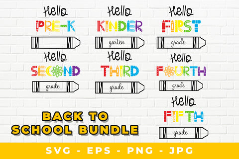 Back To School Bundle SVG Sublimatiz Designs 