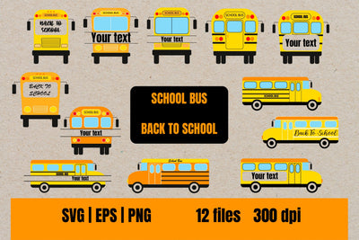 Back To School Bus Bundle SVG SVG Helga Art 