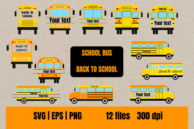 Back To School Bus Bundle SVG SVG Helga Art 