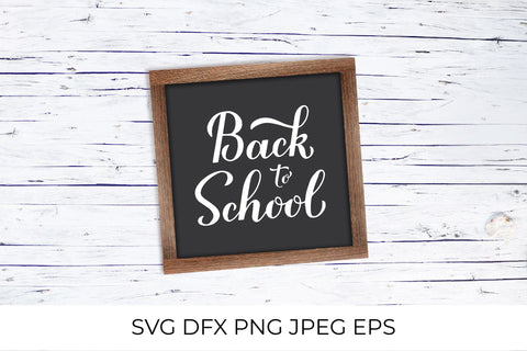 Back to school calligraphy lettering. First day of school SVG SVG LaBelezoka 