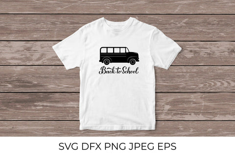 Back to school calligraphy lettering. School bus SVG SVG LaBelezoka 