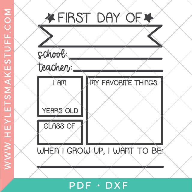 Back to School Chalkboard SVG Hey Let's Make Stuff 