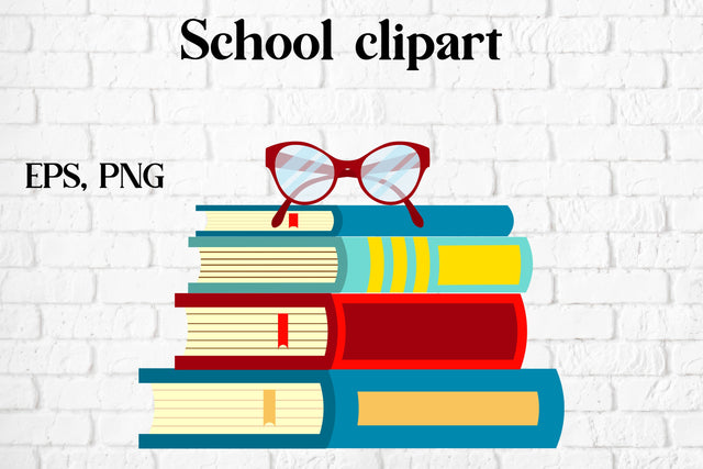 Back to school clipart | Book clipart SVG Svetana Studio 