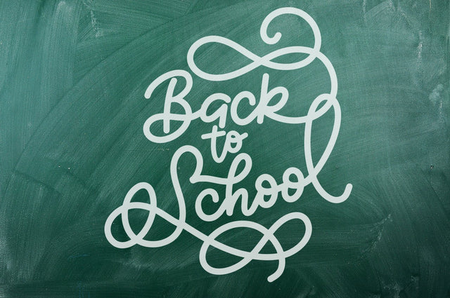 Back to School Cut File SVG Cursive by Camille 