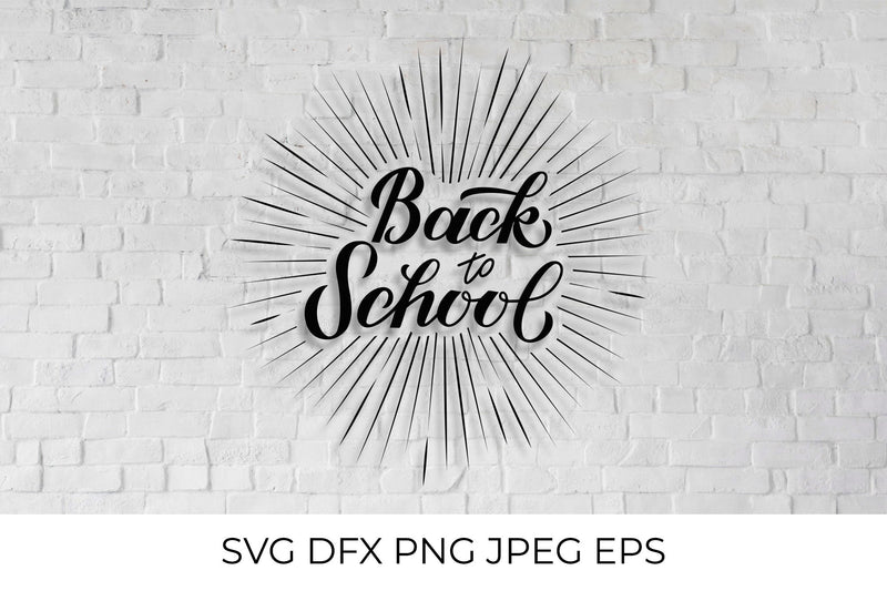 Back to school hand lettering SVG SVG LaBelezoka 