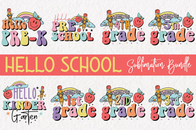Back to School Hello Sublimation Bundle Sublimation Jagonath Roy 