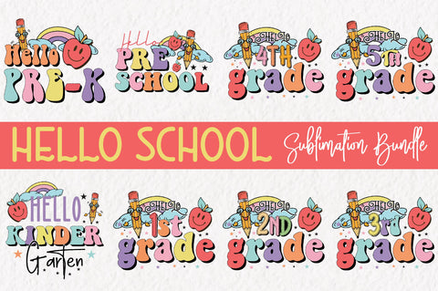 Back to School Hello Sublimation Bundle Sublimation Jagonath Roy 