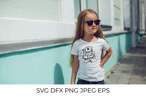 Back to school lettering. First day of school quote SVG. Round sign SVG LaBelezoka 