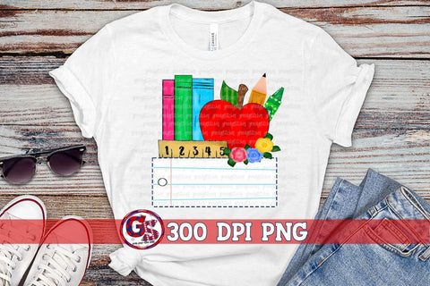 Back to School Name Frame PNG for Sublimation Sublimation Greedy Stitches 