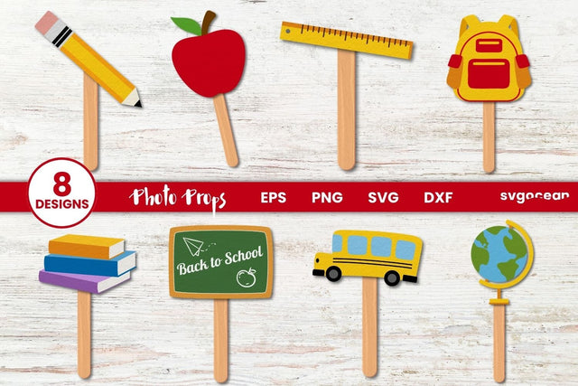 Back to School Photo Props | SVG Bundle SVG SvgOcean 