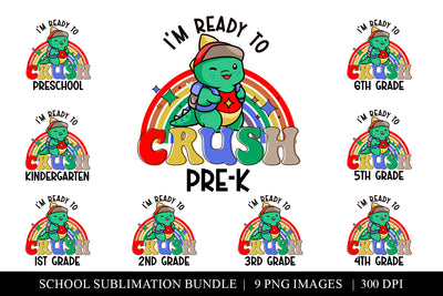 Back To School PNG Bundle, First Day of School PNG Bundle Sublimation BijouBay 
