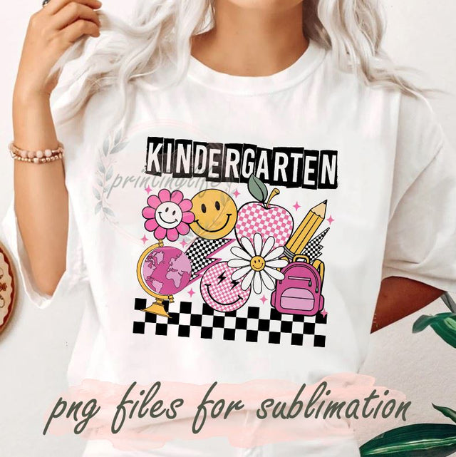 Back To School PNG, Retro Back To School Png, School Grade png, School Kids, Kindergarten Png Sublimation, First Day of School Digital Download Sublimation PrintingLife 