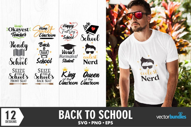 Back to school quote bundle svg SVG vectorbundles 