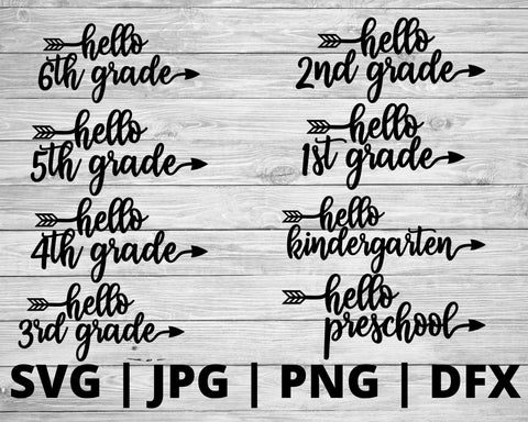 Back to school | School grades bundle SVG Good Morning Chaos 