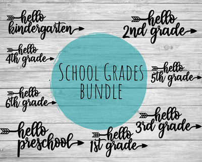 Back to school | School grades bundle SVG Good Morning Chaos 