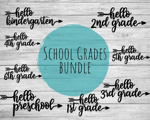 Back to school | School grades bundle SVG Good Morning Chaos 