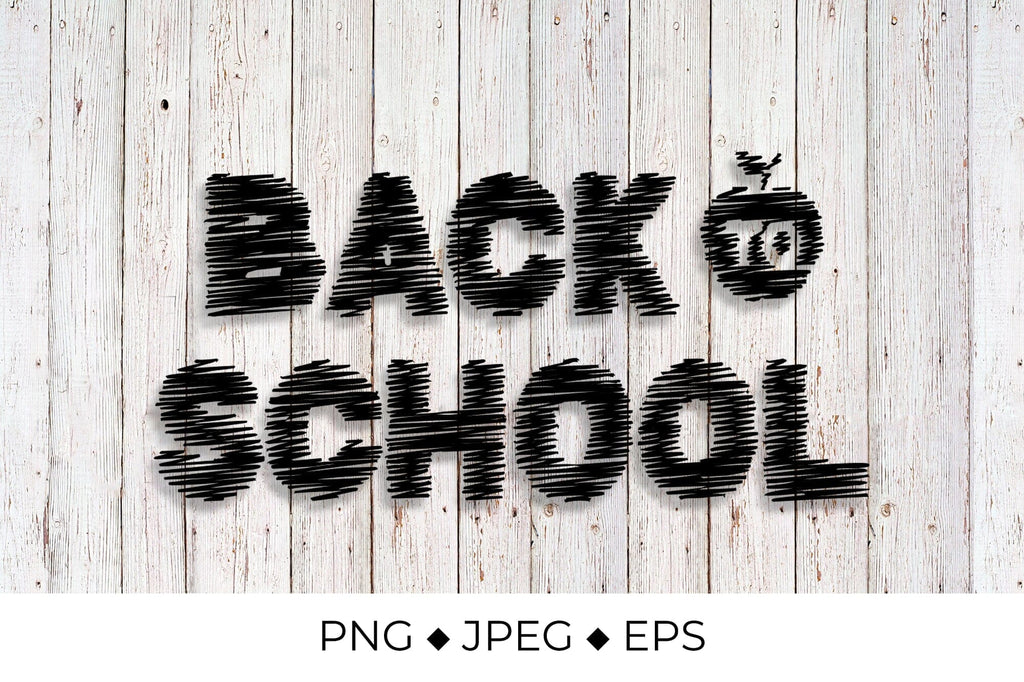 Squiggle Lettering Back to school squiggle lettering - So Fontsy