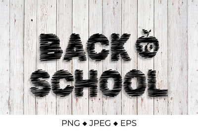 Back to school squiggle lettering Sublimation LaBelezoka 
