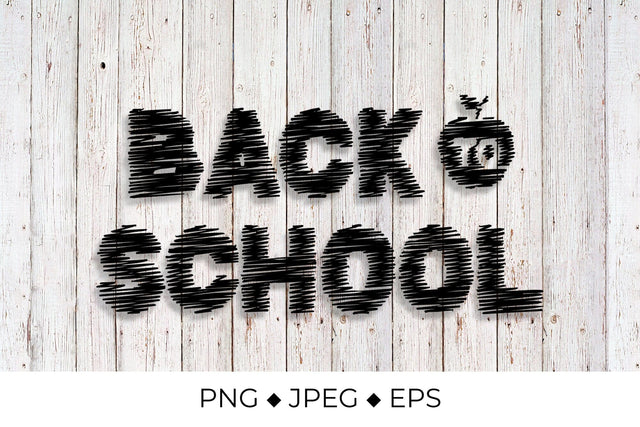 Back to school squiggle lettering Sublimation LaBelezoka 