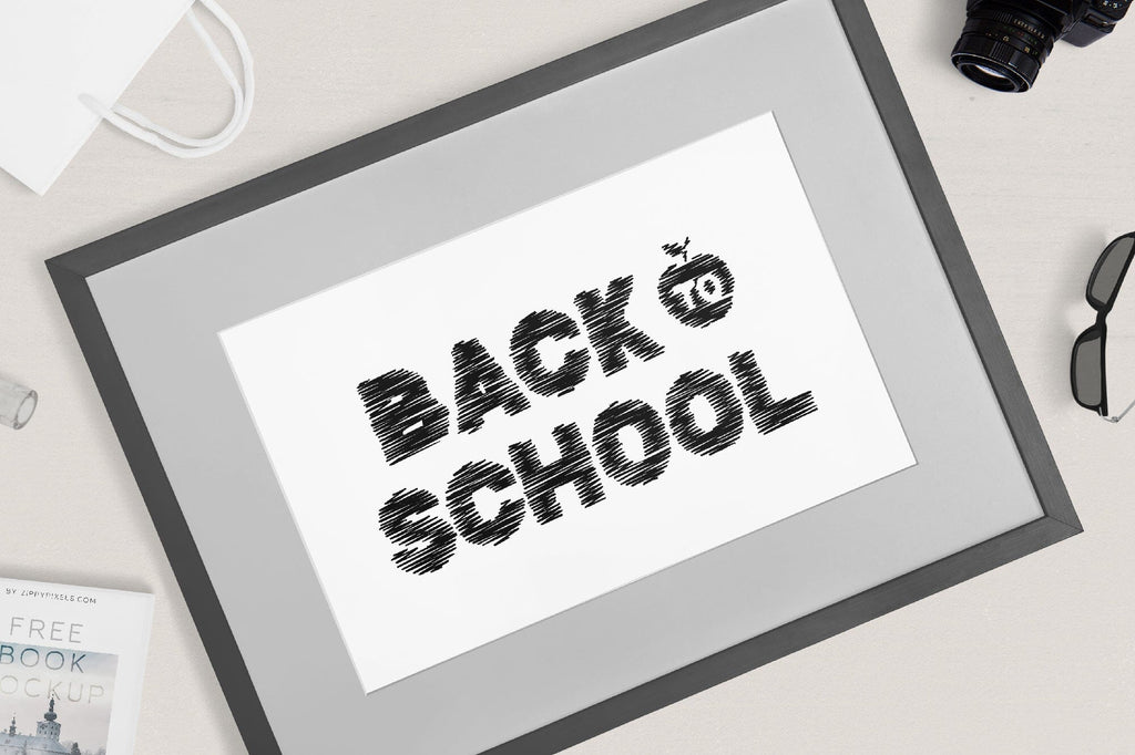 Squiggle Lettering Back to school squiggle lettering - So Fontsy