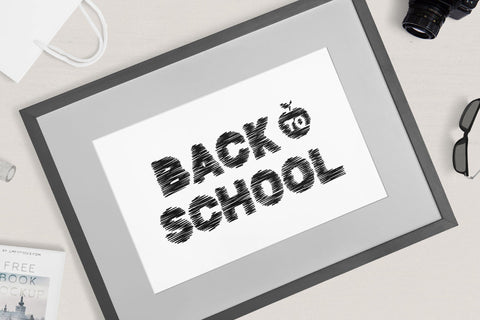 Back to school squiggle lettering Sublimation LaBelezoka 