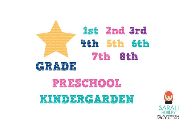 Back To School Star T Shirt SVG Sarah Hurley 