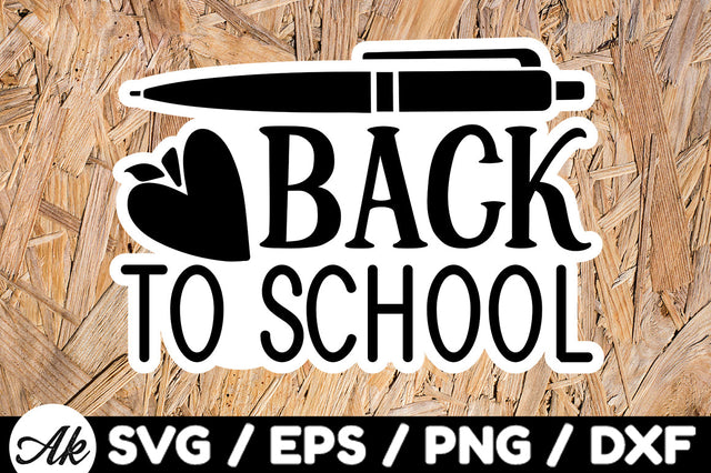 Back to school Stickers SVG akazaddesign 