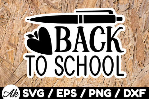 Back to school Stickers SVG akazaddesign 
