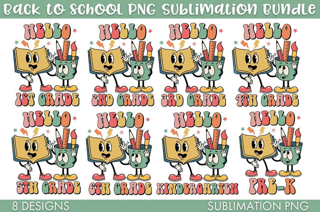 Back To School Sublimation Bundle PNG Sublimation Freeling Design House 