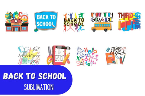 Back to School Sublimation Bundle Sublimation SvgOcean 