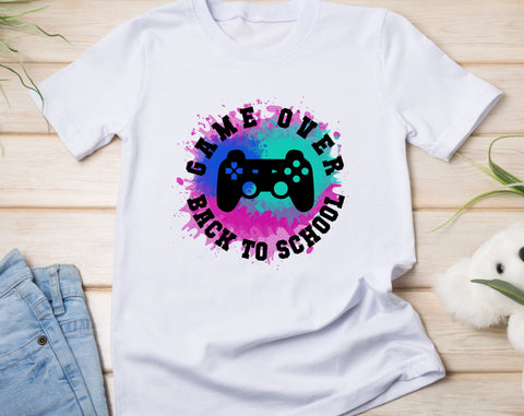 Back To School Sublimation Designs Bundle, 6 Back To School PNG Files, Welcome Back To School PNG, Game Over Back To School PNG, Hello School PNG Sublimation HappyDesignStudio 