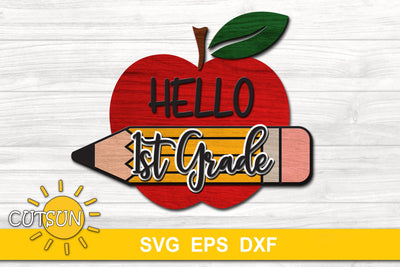 Back to School svg | Apple SVG Pencil SVG SVG CutsunSVG 